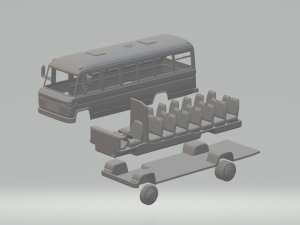 Mercedes-Benz o 309 passenger 3Dプリントモデル