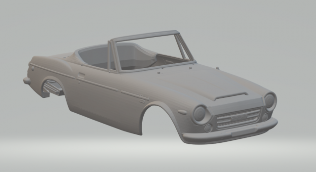 Datsun 2000 1969 3D 프린트 모델 .c4d .max .obj .3ds .fbx .stl .blend 