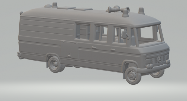 Mercedes-Benz L 508 D 1978 3D 프린트 모델 .c4d .max .obj .3ds .fbx .stl .blend 