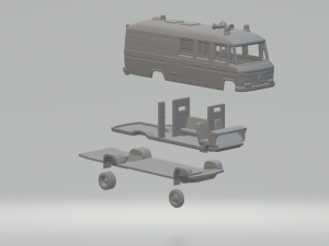 Mercedes-Benz L 508 D 1978 3D 프린트 모델