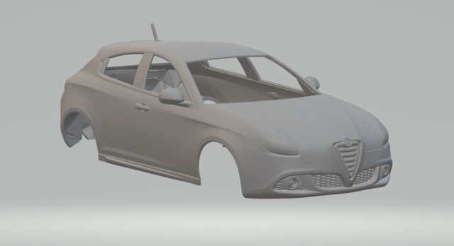 Alfa romeo giulietta 2011 3D Print Model .c4d .max .obj .3ds .fbx .stl .blend 