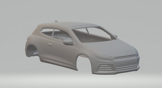 Vw scirocco 2011 Modèles 3D en vedette .c4d .max .obj .3ds .fbx .stl .blend 