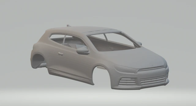 Vw scirocco 2011 3D Print Model .c4d .max .obj .3ds .fbx .stl .blend 