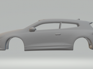 Vw scirocco 2011 Modèles 3D en vedette