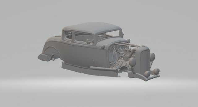 HOT ROD 32 Model Cetak 3D .c4d .max .obj .3ds .fbx .stl .blend