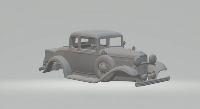 Sedan deluxe 32 3D Print Model .c4d .max .obj .3ds .fbx .stl .blend 