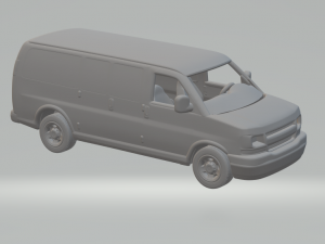 Gmc express 2003 Modèles 3D en vedette
