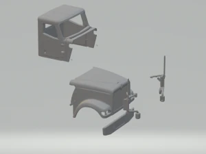 INTERNATIONAL EAGLE 9900I DAY CAB 3D Print Model