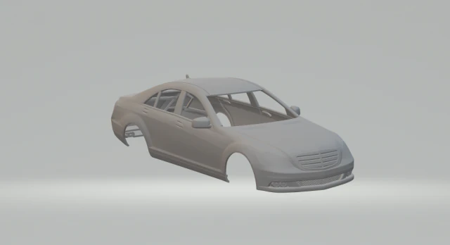 Mercedes benz class s 3D Print Model .c4d .max .obj .3ds .fbx .stl .blend 
