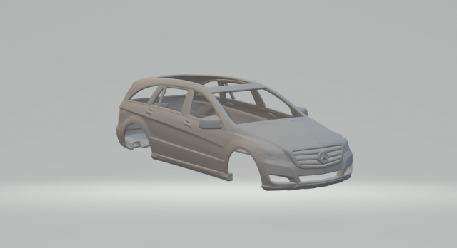Mercedes class-r Modèles 3D en vedette .c4d .max .obj .3ds .fbx .stl .blend 