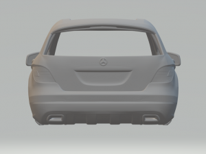 Mercedes class-r Modèles 3D en vedette