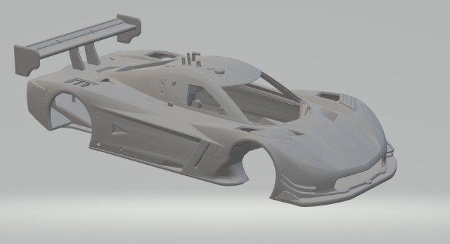 Corvette daytona 3D-printmodel .c4d .max .obj .3ds .fbx .stl .blend 