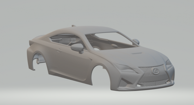 Lexus rc f 2015 Modello di stampa 3D .c4d .max .obj .3ds .fbx .stl .blend 