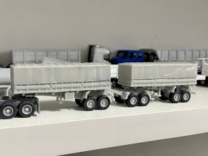 Guerra double train grain closed 3D 打印模型