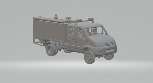 Iveco Daily firetruck 4x4 Modèles 3D en vedette .c4d .max .obj .3ds .fbx .stl .blend 