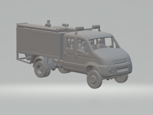 Iveco Daily firetruck 4x4 3D Print Model