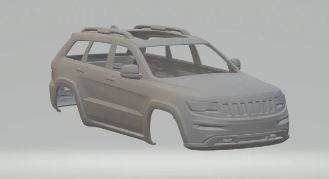 JEEP GRAND CHEROKEE 2014 3D Print Model .c4d .max .obj .3ds .fbx .stl .blend 