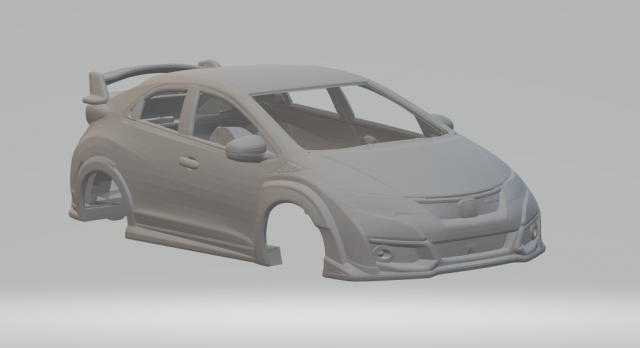 Honda civic si hatch Modèles 3D en vedette .c4d .max .obj .3ds .fbx .stl .blend 