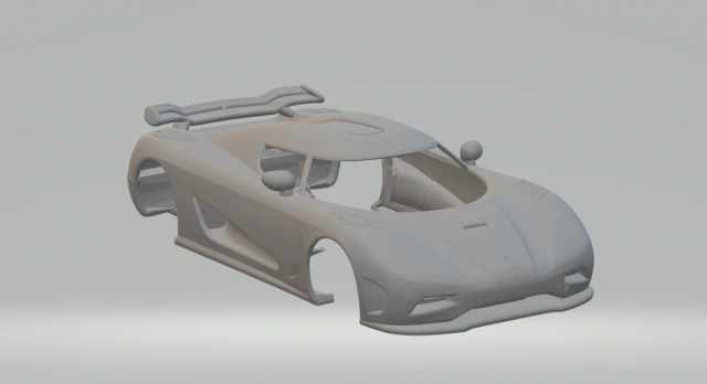 Koenigsegg Agera version 2 3D Print Model .c4d .max .obj .3ds .fbx .stl .blend 