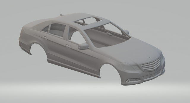 MERCEDES-BENZ E-CLASS SEDAN 2010 3D Print Model .c4d .max .obj .3ds .fbx .stl .blend 
