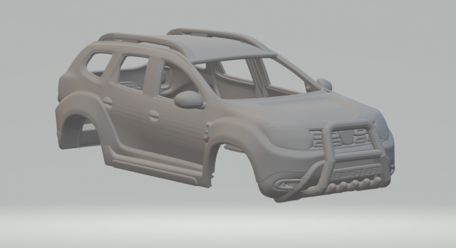 Renault duster 3Dプリントモデル .c4d .max .obj .3ds .fbx .stl .blend 
