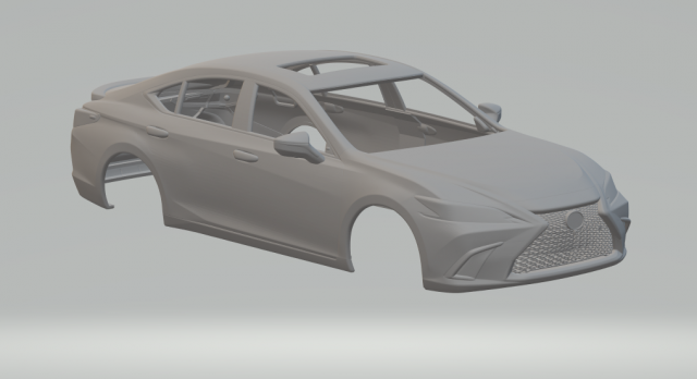 Lexus es facelift Model do druku 3D .c4d .max .obj .3ds .fbx .stl .blend 