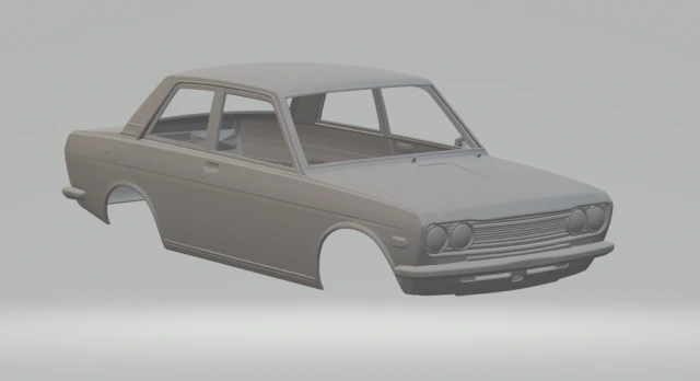 Datsun 510 3D Print Model .c4d .max .obj .3ds .fbx .stl .blend