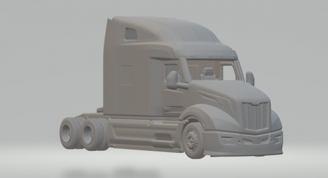 Peterbilt 579 kit 2022 Model Cetak 3D .c4d .max .obj .3ds .fbx .stl .blend 