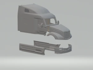 Peterbilt 579 cabin2022 3D Print Model