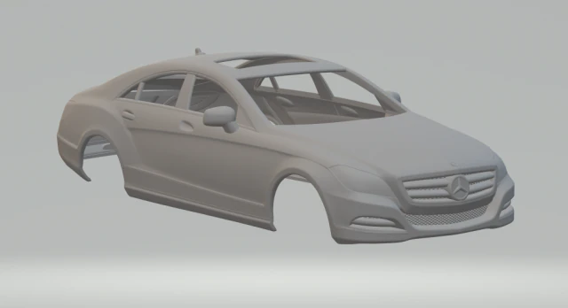 Mercedes benz cls 3D Print Model .c4d .max .obj .3ds .fbx .stl .blend 