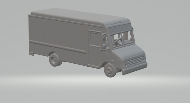 Chevrolet P30 Van 1995 Modello di stampa 3D .c4d .max .obj .3ds .fbx .stl .blend 