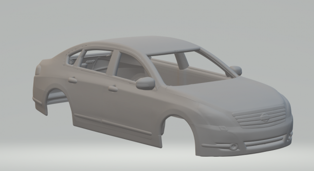 Nissan teana 2009 3D प्रिंट मॉडल .c4d .max .obj .3ds .fbx .stl .blend 