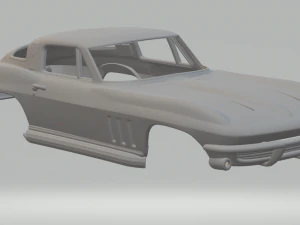 Шевроле Корвет Стингрей 1965 года выпуска. 3D Принт Модель