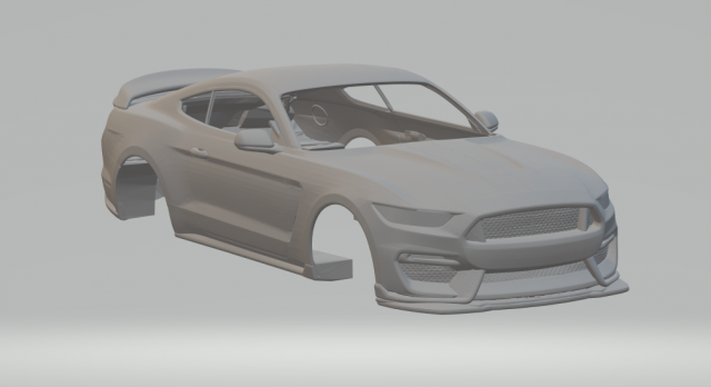 Shelby gt 350 2016 3D प्रिंट मॉडल .c4d .max .obj .3ds .fbx .stl .blend