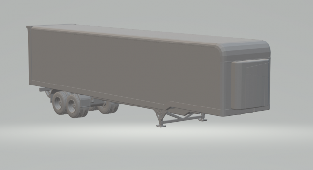 Trailer box Refrigerated Model Cetak 3D .c4d .max .obj .3ds .fbx .stl .blend