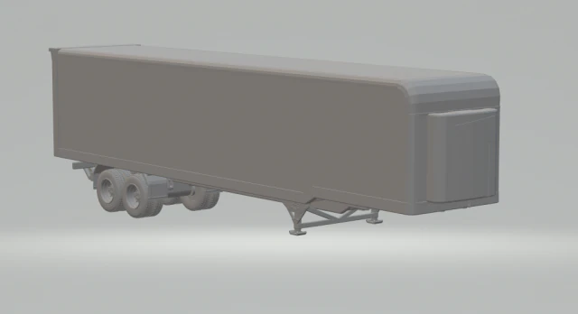 Trailer box Refrigerated 3D Print Model .c4d .max .obj .3ds .fbx .stl .blend 