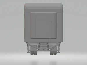 Trailer box Refrigerated 3D Print Model