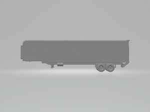 Trailer box Refrigerated Model Cetak 3D