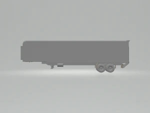 Trailer box Refrigerated 3D Print Model