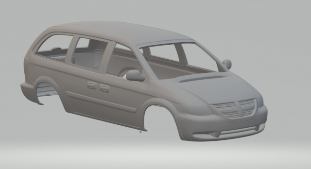 Dodge Grand Caravan Mk4 2004 Model Cetak 3D .c4d .max .obj .3ds .fbx .stl .blend 