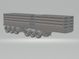 Double trailer grain 3D Print Model