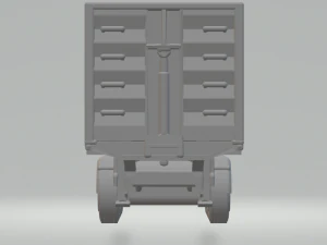 Double trailer grain 3D Print Model