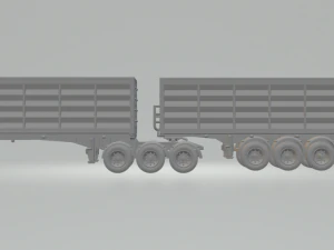 Double trailer grain 3D Print Model