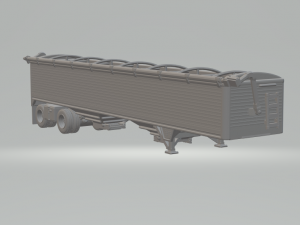 Trailer wilson 2axles grain 3D Baskı Modeli