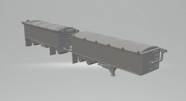 Trailer wilson double grain v2 3D Print Model .c4d .max .obj .3ds .fbx .stl .blend 