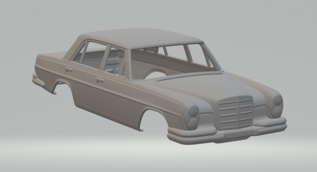 Mercedes benz 280 sel 1972 Modèles 3D en vedette .c4d .max .obj .3ds .fbx .stl .blend 