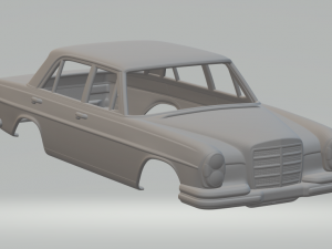 Mercedes benz 280 sel 1972 3Dプリントモデル