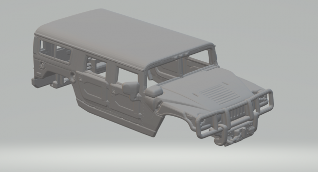 Hummer h1 3D Print Model .c4d .max .obj .3ds .fbx .stl .blend 