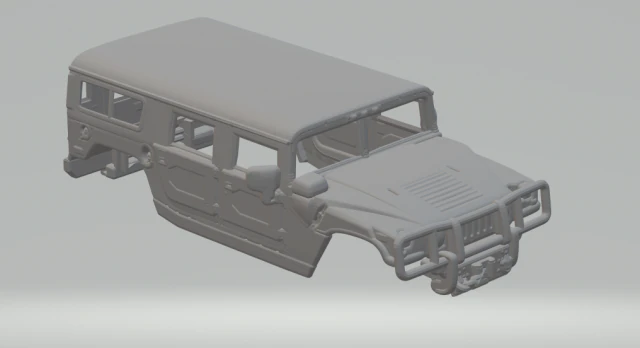 Hummer h1 3D Print Model .c4d .max .obj .3ds .fbx .stl .blend 