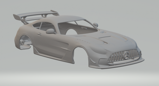 AMG GT Black Series 2021 Modello di stampa 3D .c4d .max .obj .3ds .fbx .stl .blend